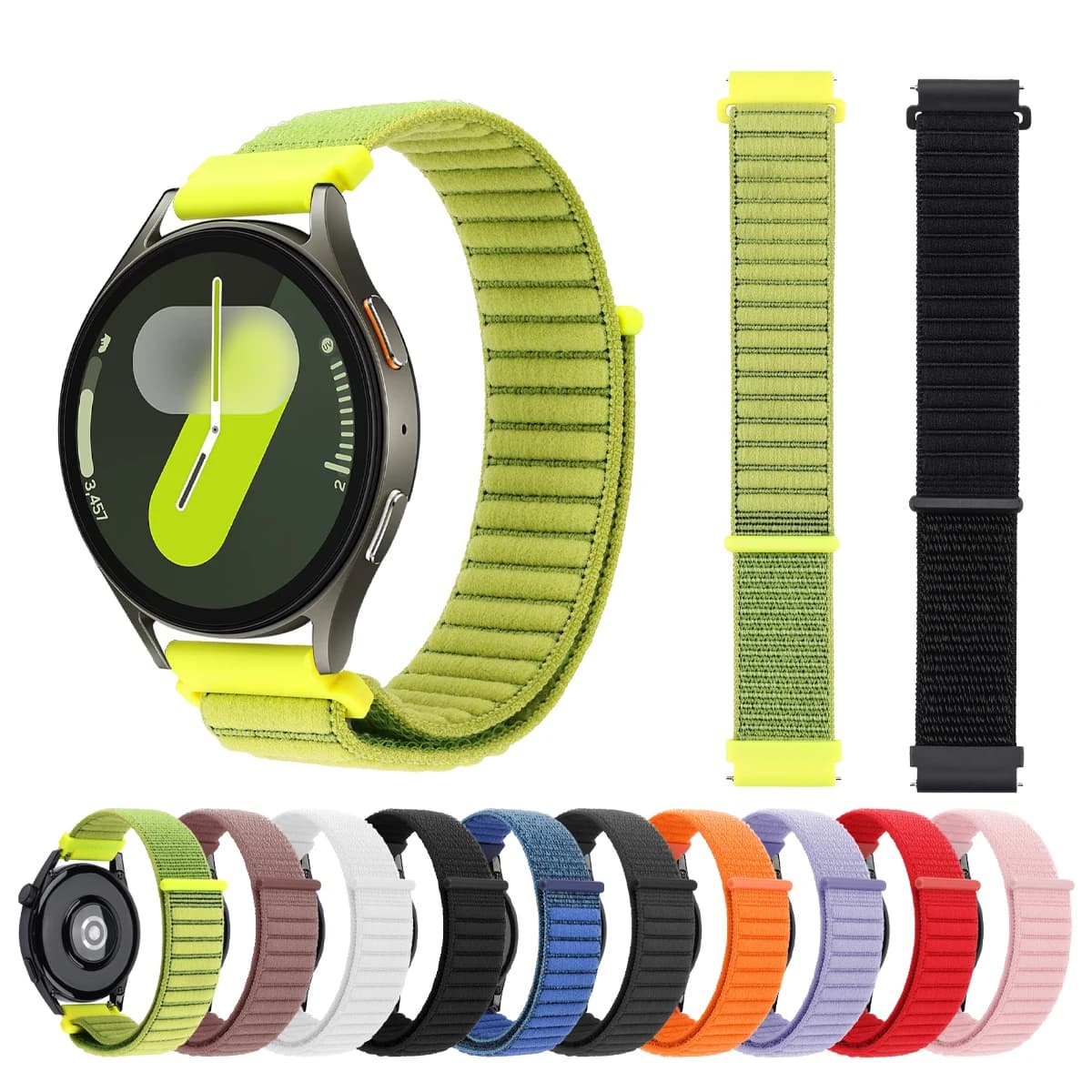 Cinturino in nylon velcro 20mm 22mm per Samsung Galaxy Watch 7 FE 6 5 4/5 pro/Classic/Gear S3 Loop Band Amazfit GTR 4 3 Bracciale Correa