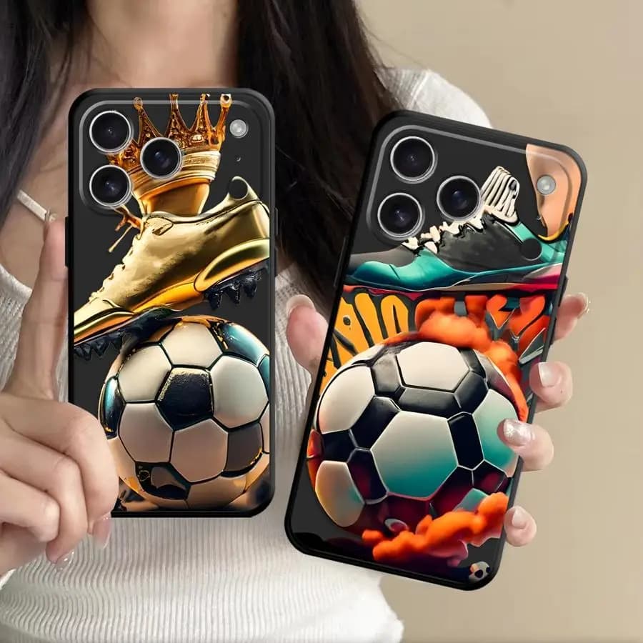 Cover per Apple iPhone 17 Pro Max 16 13 Mini 12 Plus 7 8 Air XS XR 11 15 17e - Sneakers e Calcio