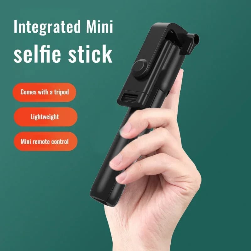 Treppiede mini selfie stick per fotocamera sportiva flessibile portatile da 360 gradi con telecomando wireless per supporto monopiede per telefono cellulare