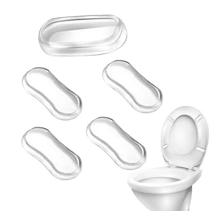 Durevole Silicone sedile del water paraurti antiurto sedile del water cuscinetti del coperchio parti di ricambio del bagno forte adesivo accessori per wc