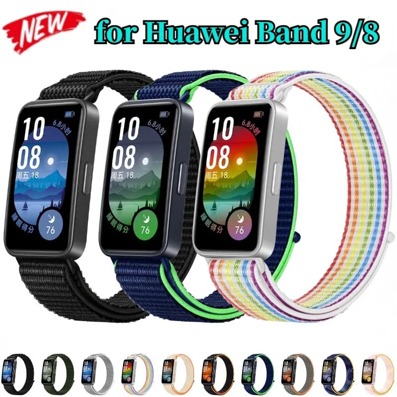 Nuovo cinturino in nylon per Huawei Band 10 9 Smartwatch Accessori di ricambio Cintura per Huawei Band 9 8 Bracciale da polso Correa