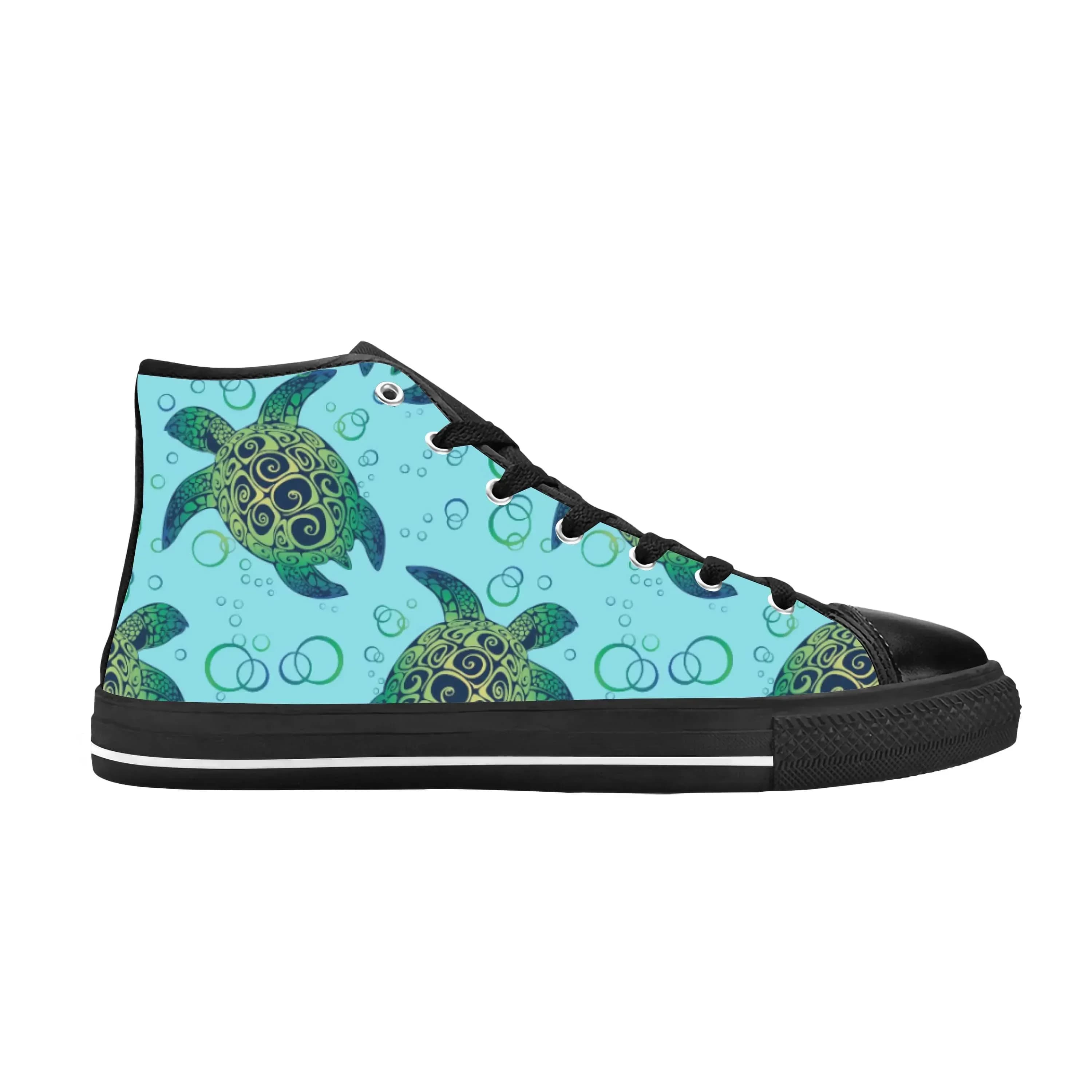 Scarpe Casual con Stampa 3D di Tartaruga Marina Hawaiana, Comode e Traspiranti, Sneakers Unisex