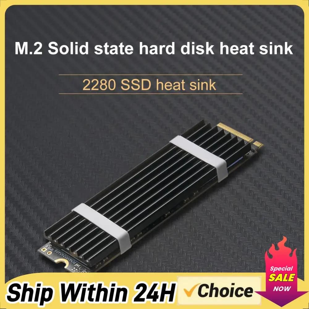 Dissipatore di calore in metallo per SSD con viti, accessori per PC/desktop per PS5 NVMe M.2 2280
