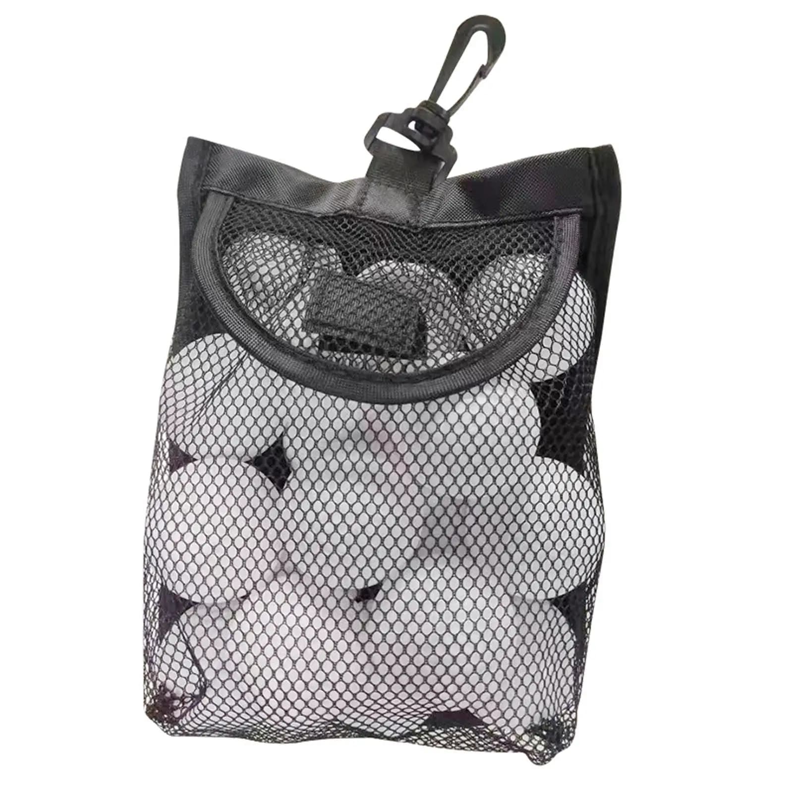 Mesh Golf Ball Holder Pouch Table Tennis Ball Bag Organizer for Golf Kit Supplies Outdoor Storage