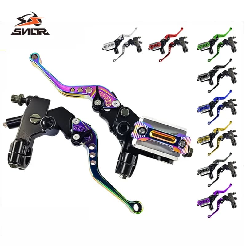 SNOR Motorcycle Modified Brake Master Cylinder Clutch Assembly 22MM Hydraulic Disc Brake Pump Hand Lever Parts For Cruiser Bike