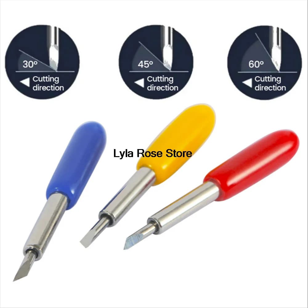 30 45 60 Gradi misti Lame per plotter in vinile Coltelli per scritte Taglierina