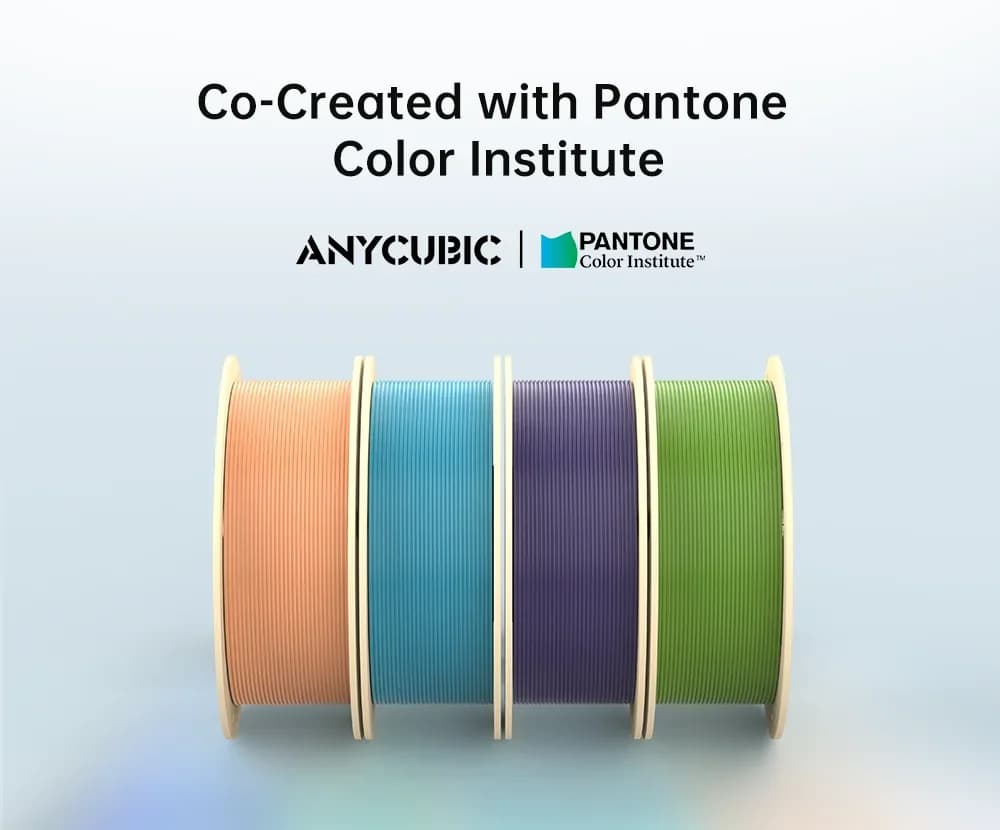 ANYCUBIC Stampante 3D Filamento Pantone PLA 1,75mm 1 kg/rotolo Materiale co-creato in gomma plastica per stampante 3D FDM K3 Combo
