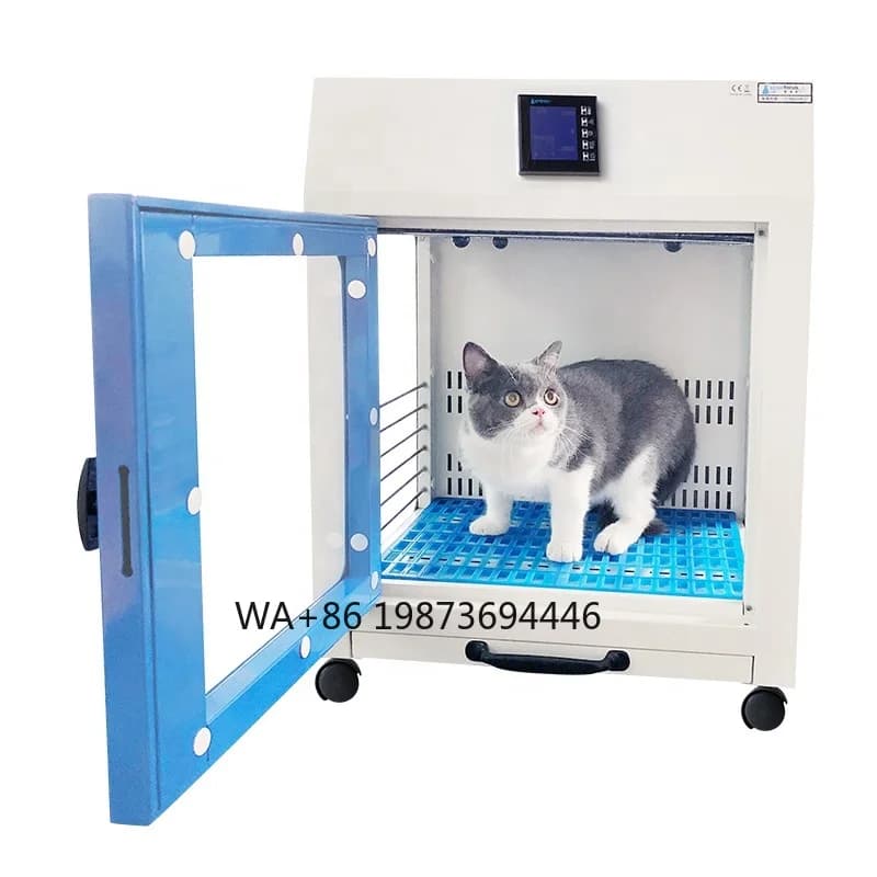 Wholesale Automatic Pet Dry Room Steel Dryer Equipment for Cats Dogs Sustainable Metal Hair Drying Cabinet for Small Animals