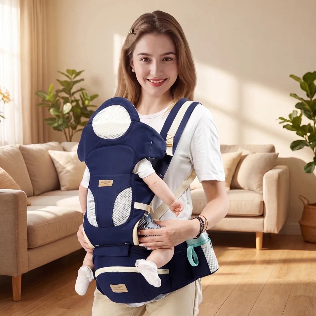 Baby sling waist stool for all seasons, a baby waist stool that can be stored horizontally, front and rear, two-shoulder free, h