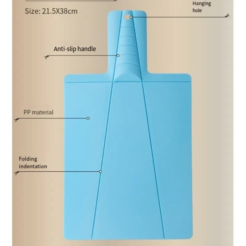 AB34-4Pcs Foldable Cutting Board-Spatula-Shaped Multifunctional Cutting Mat, Practical Cutting Board With Higu Quality