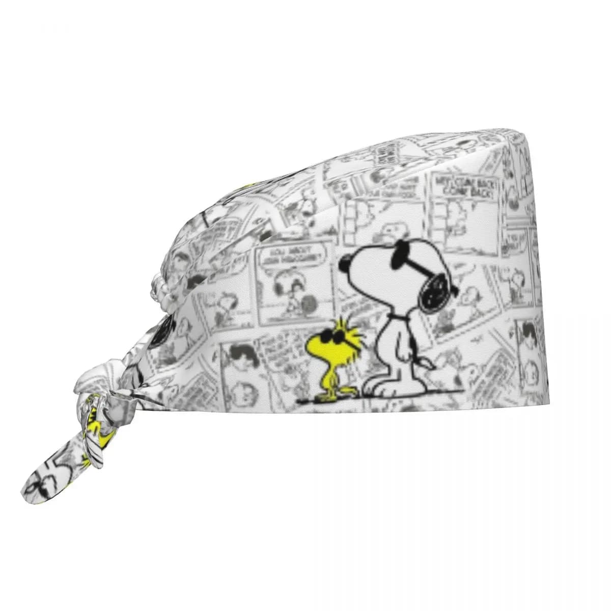 Custom Retro S-Dog-Snoopyes Scrubs Cap Surgical Hats Men Women Comic Design Movie Operating Room Cap Operator Hats Lab Works Hat