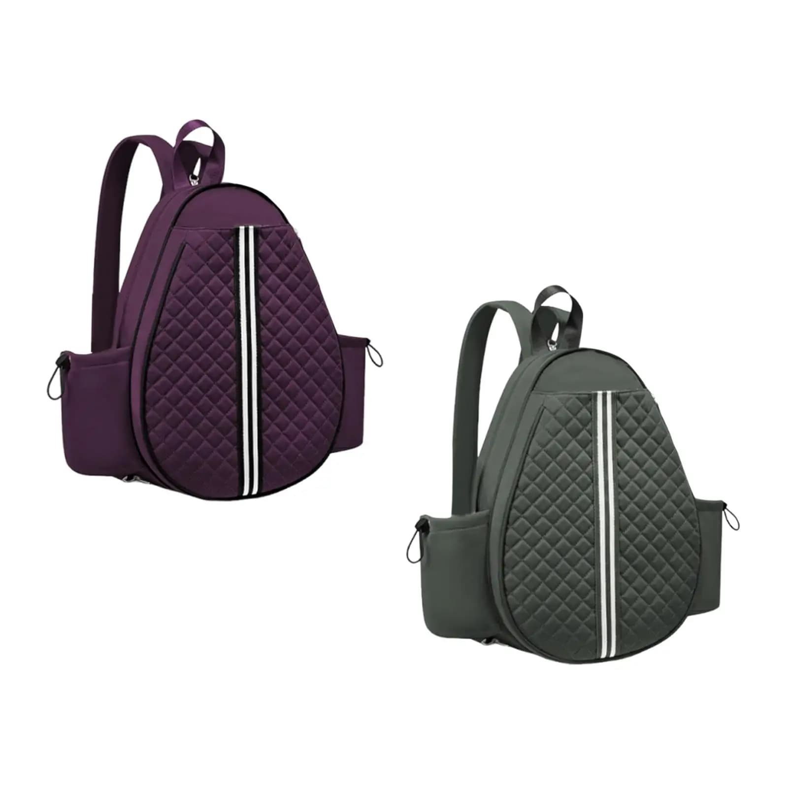 Borsa da tennis elegante con tasche laterali leggera portatile da esterno per pickleball