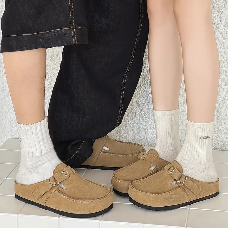 Scarpe Boken per coppia, nuove scarpe con suola morbida, scarpe da skate, mezze pantofole casual.