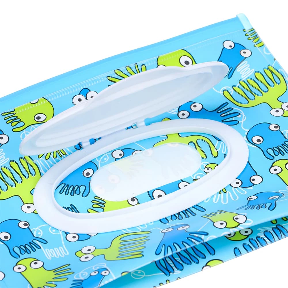 1 Pezzo Contenitore Portatile Riutilizzabile con Chiusura a Scatto per Salviette Umidificate, Scatola per Salviette, Borsa per Salviette, Custodia per Salviette Detergenti