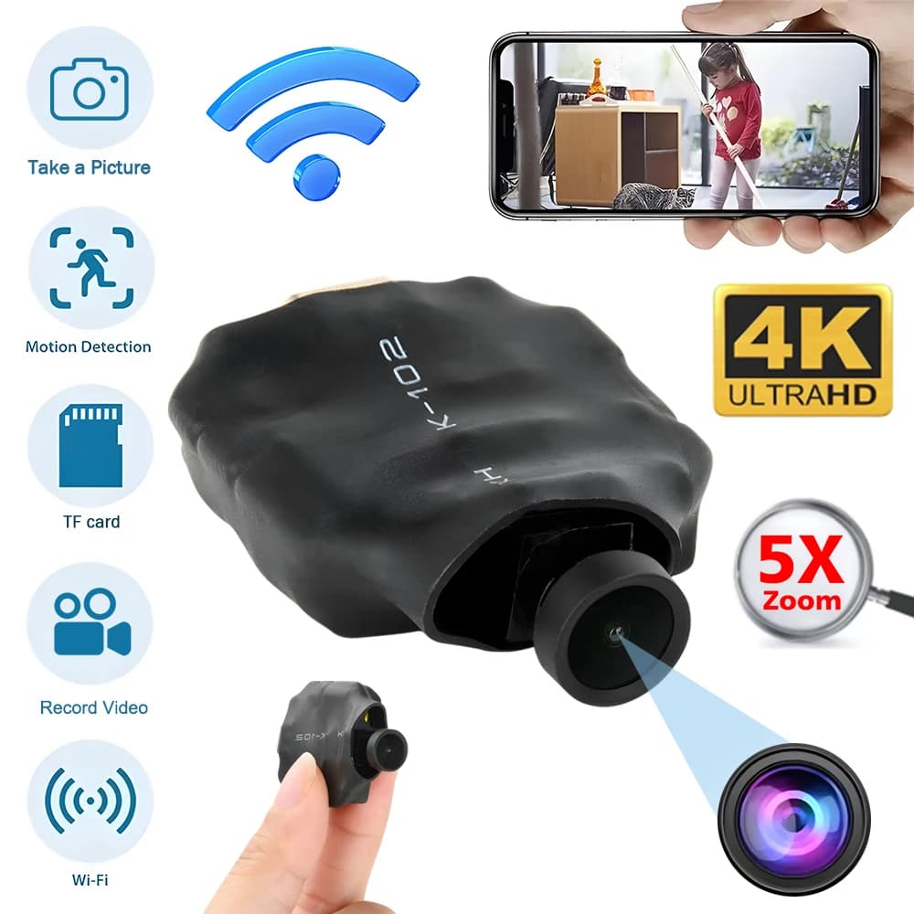 120 Wide Angleo Telecamera di sorveglianza Mini telecamera Home Baby Monitor Videoregistratori Rilevazione movimento Videocamera WiFi HD 1080P