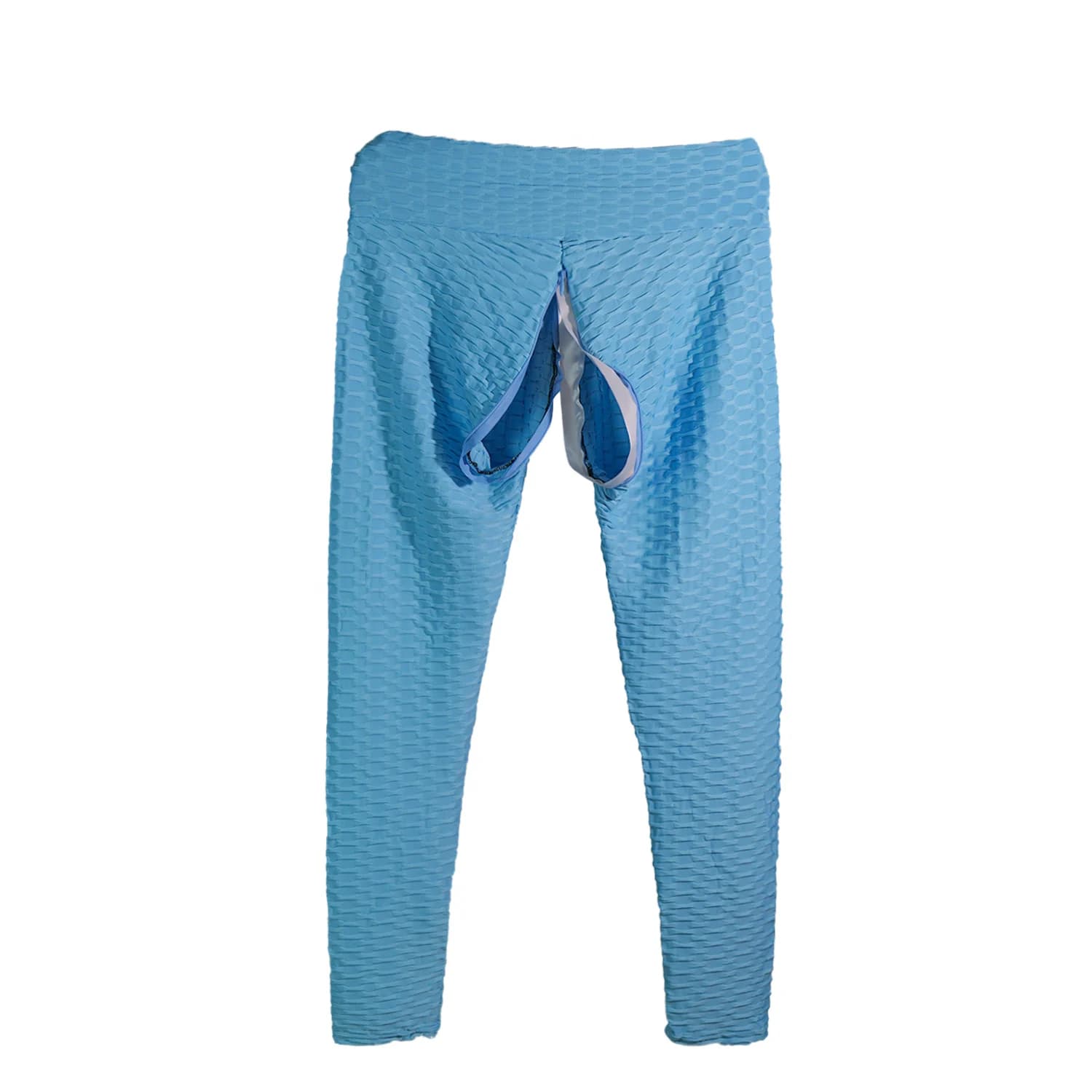 Leggings da donna Sexy con apertura sul cavallo Sport doppie cerniere invisibili mutandine senza cavallo da asporto coppia pantaloni aperti all'aperto