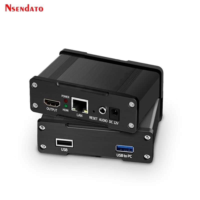 JM1000 Plus Lettore USB Flash Disk, Scheda di Acquisizione Video IP-PC HDMI, Decoder con Streaming H.265 a Basso Costo per RTSP SRT