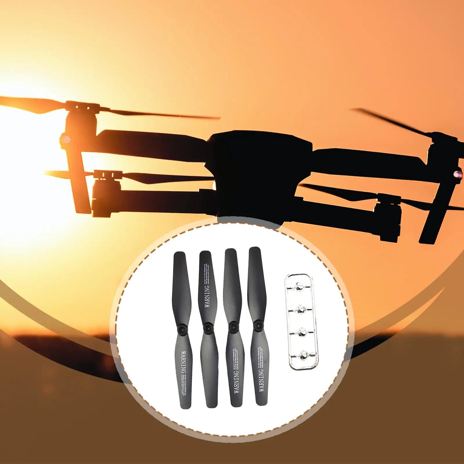 4 eliche di ricambio per drone con tappo, accessori professionali portatili ad alta durezza per quadricottero P40 ZD5
