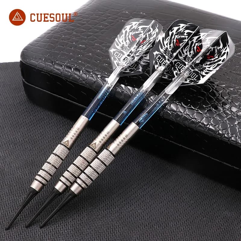 CUESOUL Set di freccette con punta morbida al 90% al tungsteno Freccette elettroniche professionali da 16 grammi 3 pezzi