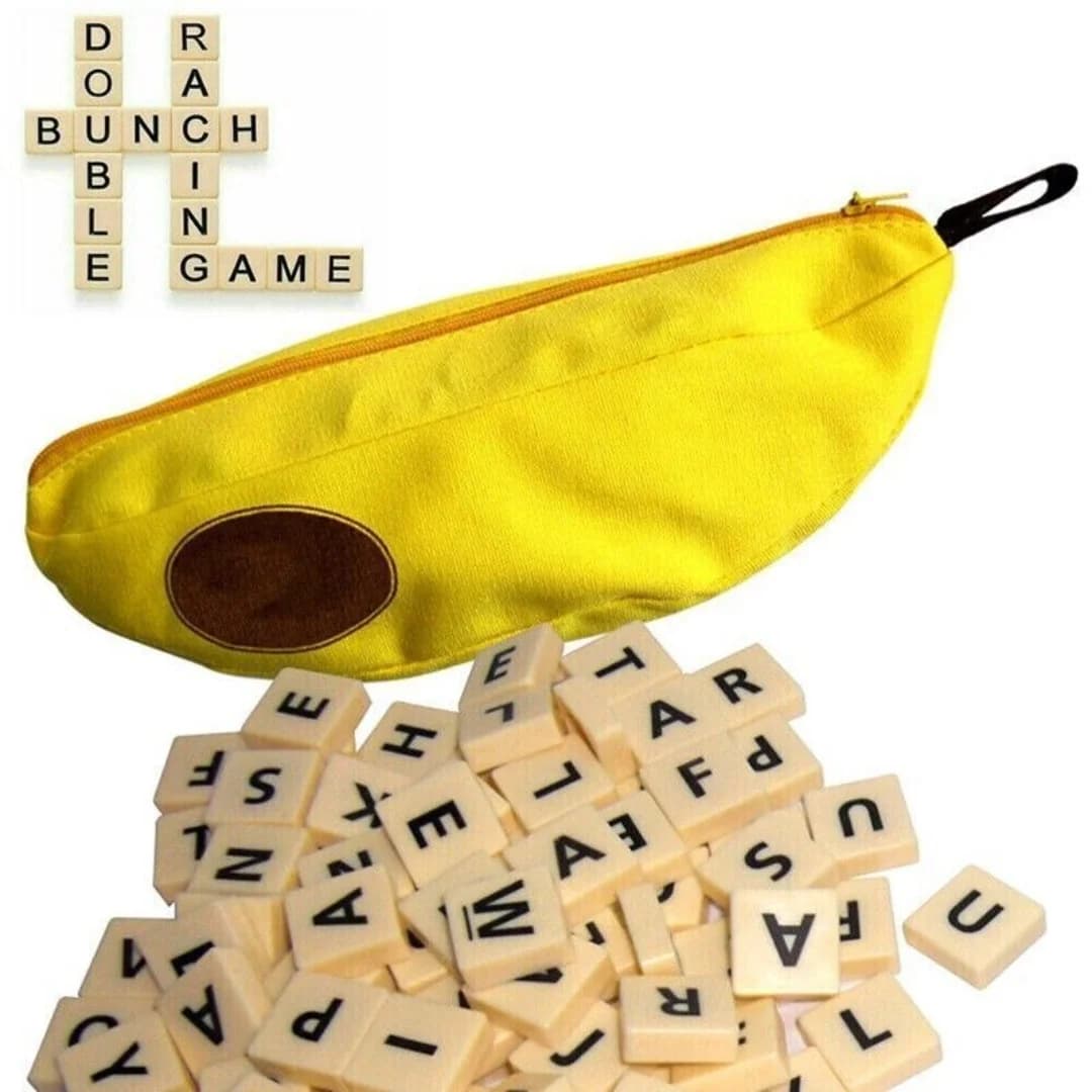 Set di giochi di ortografia con lettere, include borsa portaoggetti, gioco da tavolo di ortografia, gioco di carte, gioco ideale per riunioni di famiglia, regalo