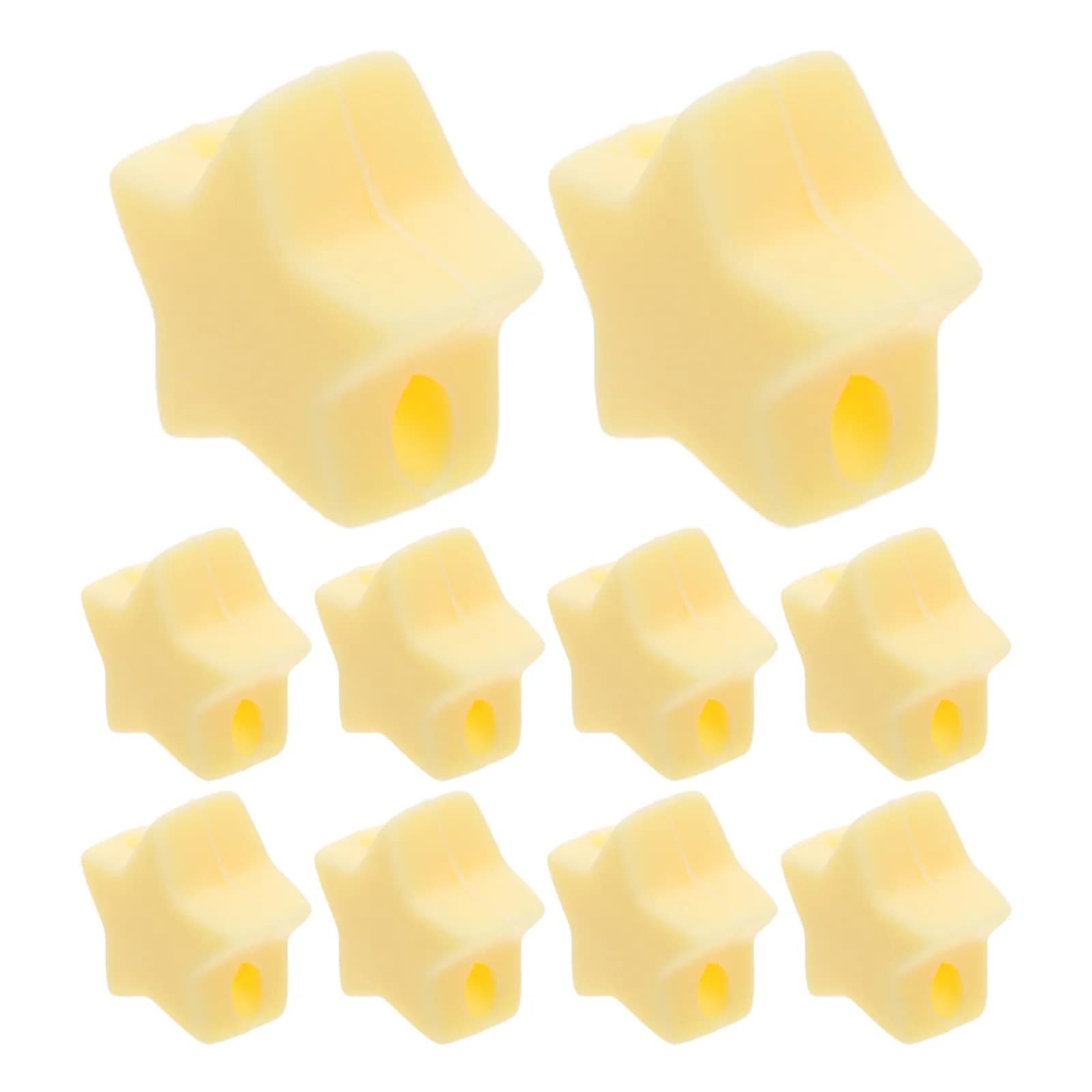 10 Pezzi Tappi per Ferri da Maglia in Silicone a Forma di Stella, Protezioni per Ferri da Maglia Piccoli, Accessori per Lavori Artigianali, Contenitori per Aghi