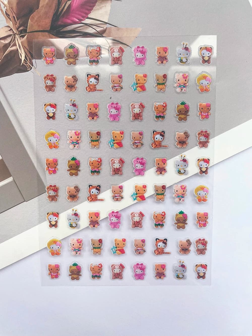 1 pcs Pvc Mini Legs Lungs Hellokitty Poster Merci Stickers Nail Art Wholesale Make Computer Bottle Portable Phone Case Keyboard Friend Gifts