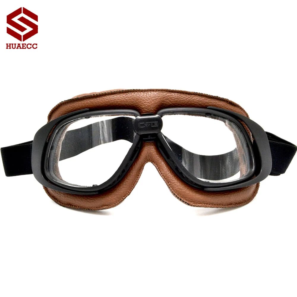 2025 Vintage Bike Scooter ATV Pit Dirt Biker Cruiser Glasses for helmet Option 5 colors