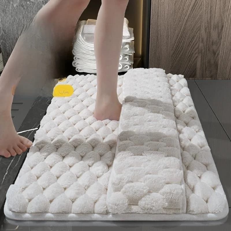Tappetino da Bagno in Memory Foam Asciugatura Rapida, Tappeto Assorbente per Ingresso, Decorazione Casa, Tappeto Quadrato