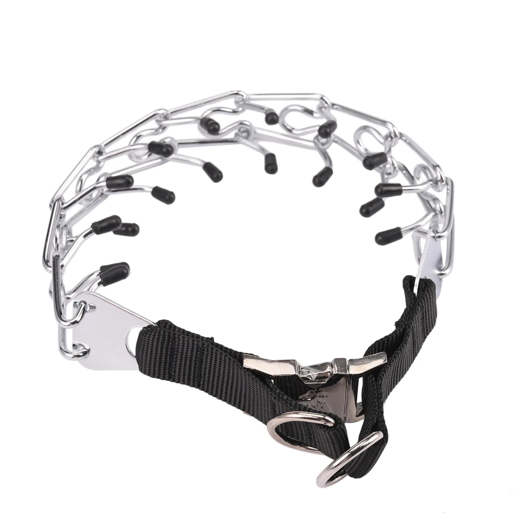 Collare da addestramento per cani ABBY-2X, collare a pinza in metallo con punte comfort