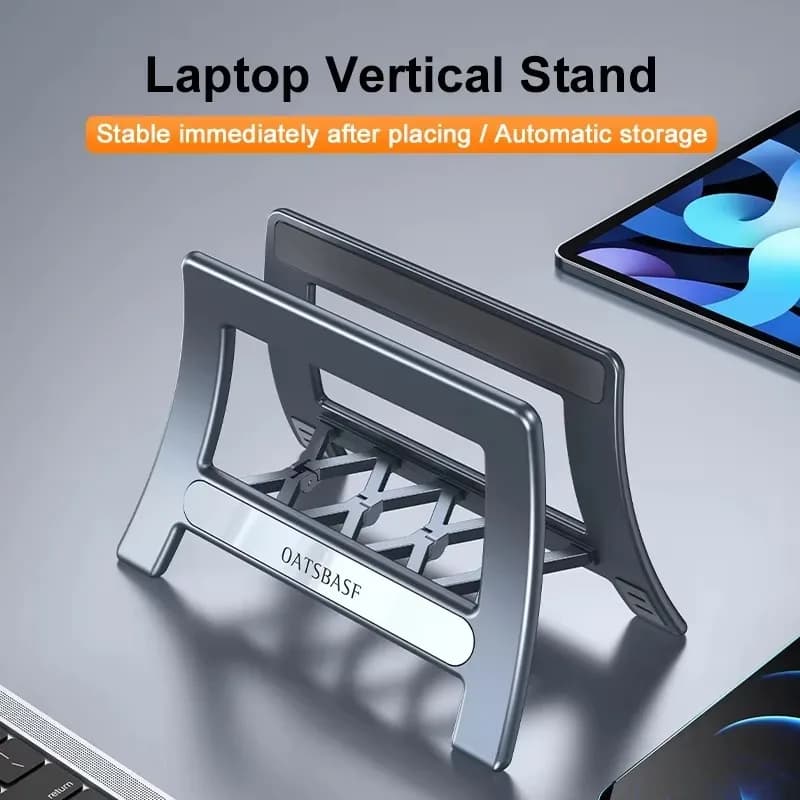 Supporto verticale per laptop Eary per MacBook Air Pro Superficie/Tablet/HP/Dell Gravity Supporto per notebook Supporto ABS fino a 17,3 pollici