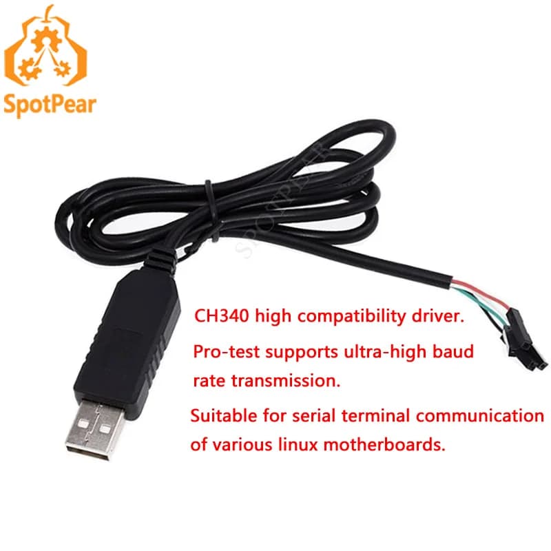 Milk V Duo Raspberry Pi USB a seriale UART TTL CH340G cavo a spazzola STC Downloader