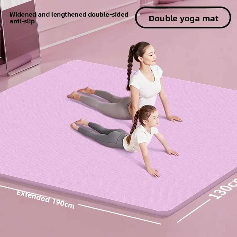 Oversized Thick Two Person Yoga Mat Non Slip Wide Floor Mat Home Fitness Kids Silent Gym Mat Yoga Mat Thick Workout Mats