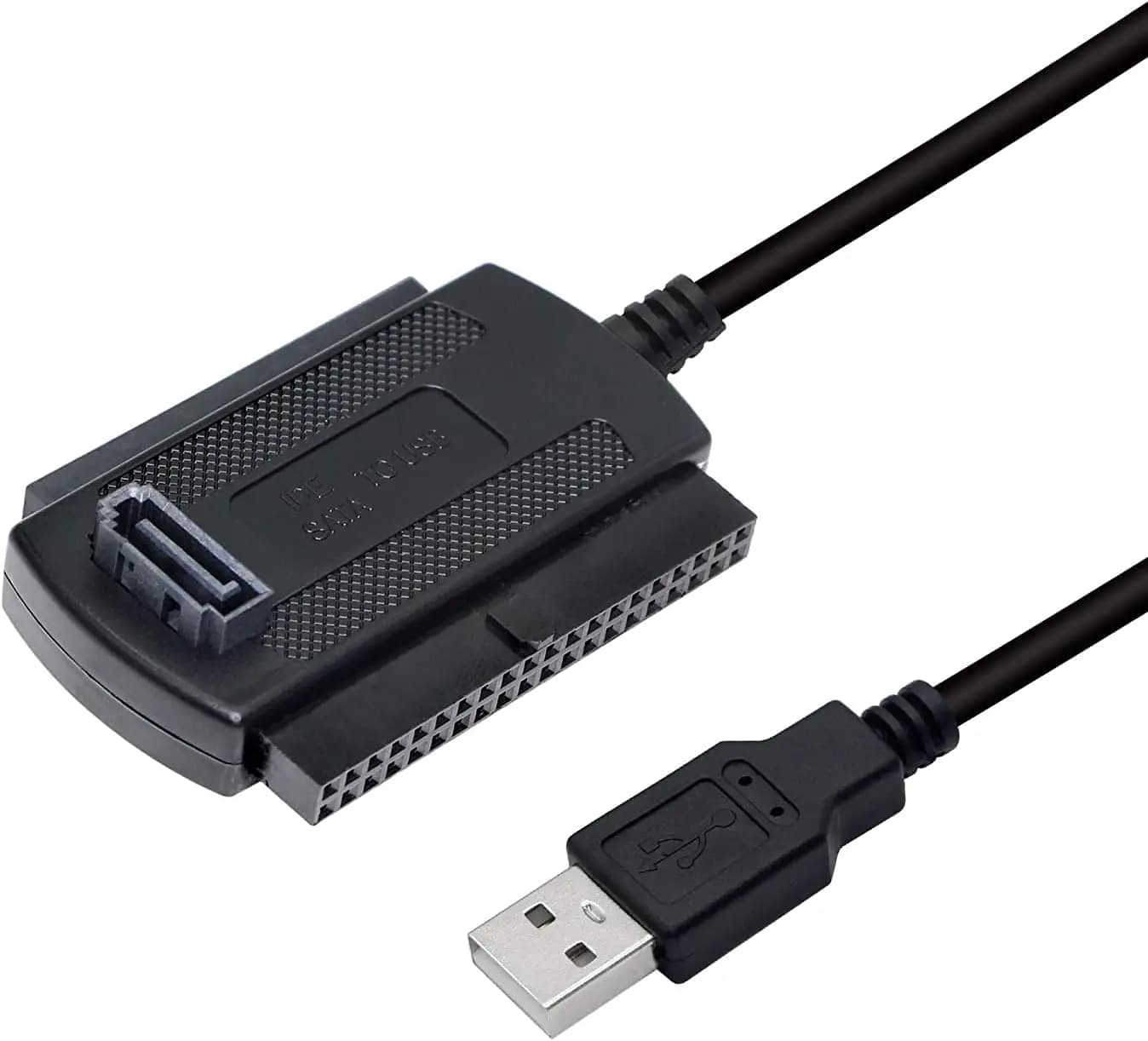 SATA PATA IDE Drive to USB 2.0 Adapter Converter Cable for Hard Drive Disk HDD 2.5" 3.5" with External AC Power Adapter