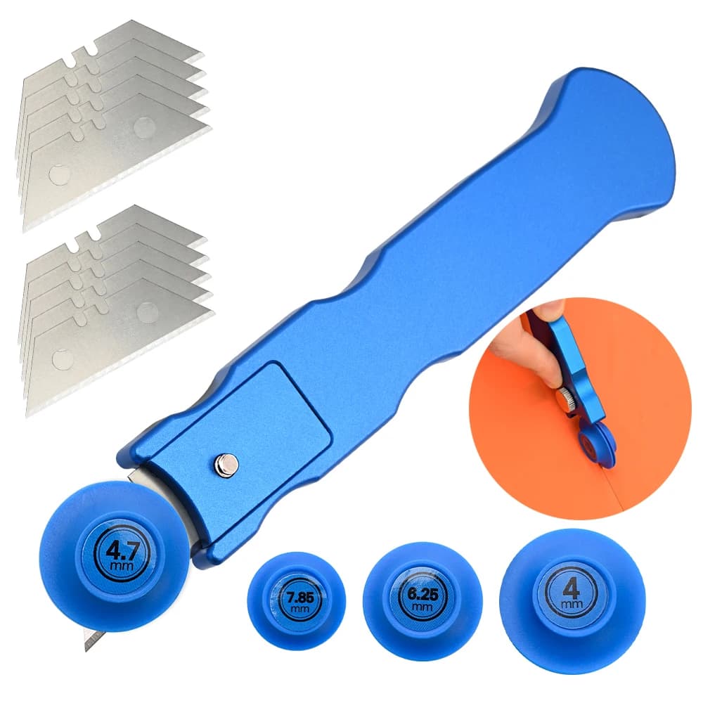 FOSHIO Supporto vuoto Coltello da taglio per vinile Pellicola in fibra di carbonio Taglierina per brochura Avvolgitore Adesivo per portiera dell'auto Utensile da taglio per bordi Lame metalliche