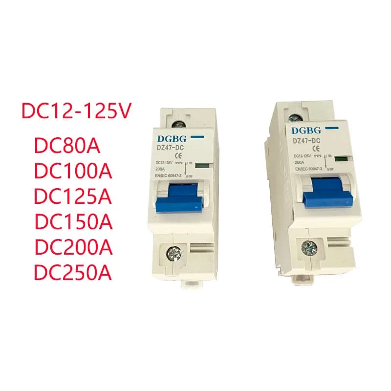 DC 1p Interruttore di Protezione Interruttore 12-125v Mini Protezione Automatica Auto Elettrica 80A/100A/125A/200A/250A Protezione Della Batteria