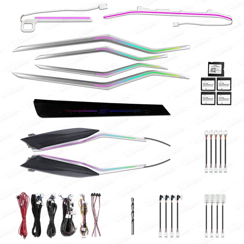 64 colori LED Car Interior Illuminazione ambientale per BMW Serie 3 G20 G21 G28 2019-2025 Atmosfera Strip Accessori Aggiornamento