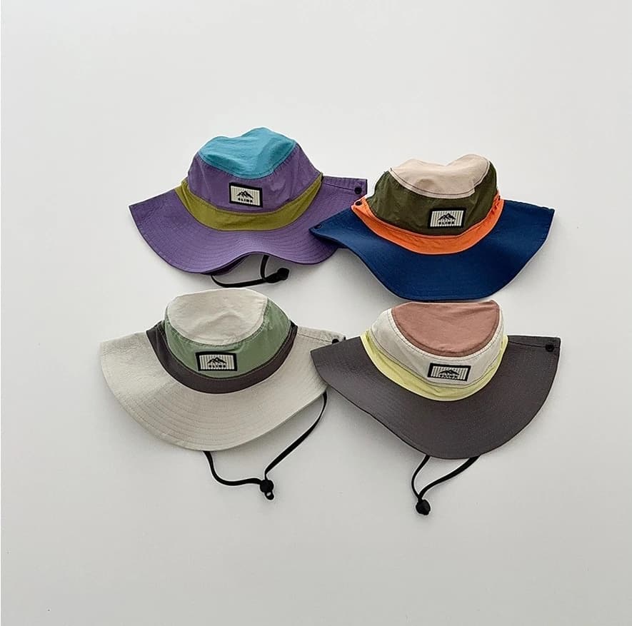 2026 Korean Kids Children Bucket Cap Quick-dry Summer Sunscreen Hat Fashion Outdoor Waterproof Fisherman Caps