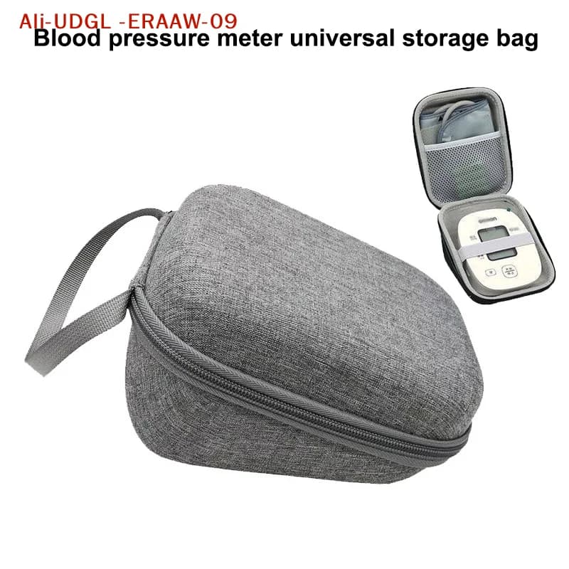 1 custodia rigida per misuratore di pressione sanguigna da braccio, borsa protettiva portatile da viaggio, custodia rigida