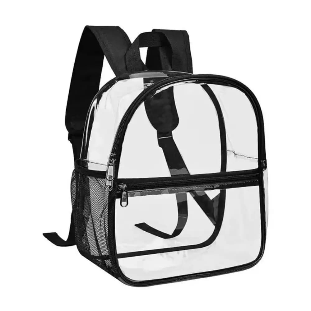 Fashionable Small Size Transparent PVC Backpack Waterproof Clear Jelly Bag Storage Backpack Transparent Shell Bag Beach