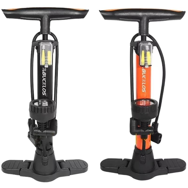 BUCKLOS 160PSI Pompe per bici Schrader/Presta Valvola per pneumatici per bicicletta Gonfiatore per pompa Manometro ad alta pressione Gonfiatore per pneumatici per moto