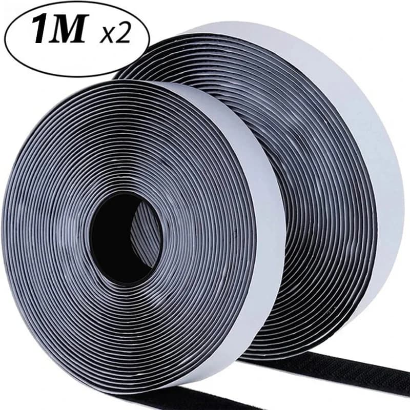 Nastro a strappo (velcro) da 1-3 m (larghezze 20/30/50 mm) - Nastro magico autoadesivo, velcro in nylon resistente con colla forte per il fai da te