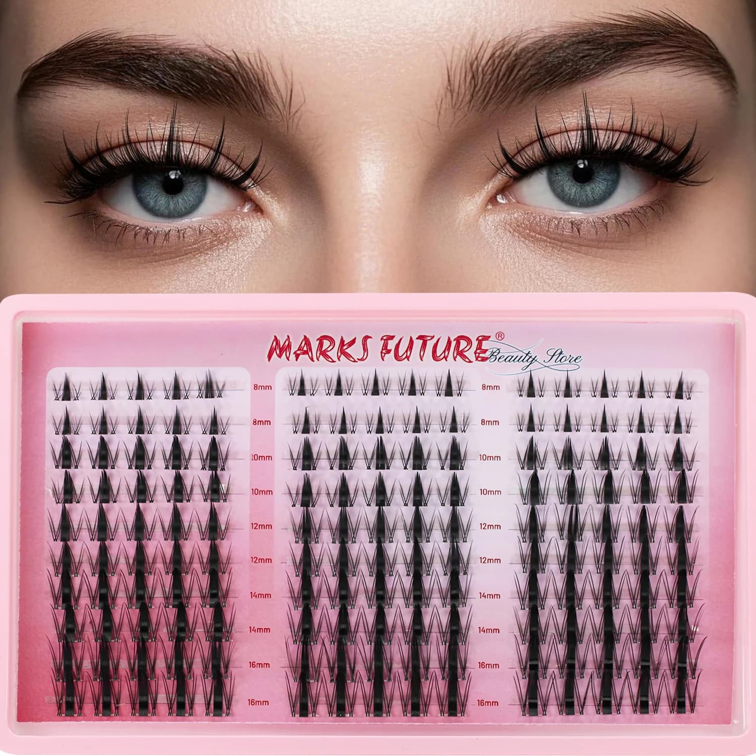 150 Pieces of Natural Fined Wraps in Fai-da-te, 8-16mm Cat Eye Manga Lash C-Curl, Suitable for Beginners, for Domestic Use, Ideal for Year End Dances, Daily Celebrations, Extension Eyes, Large Manga Style Eyes
