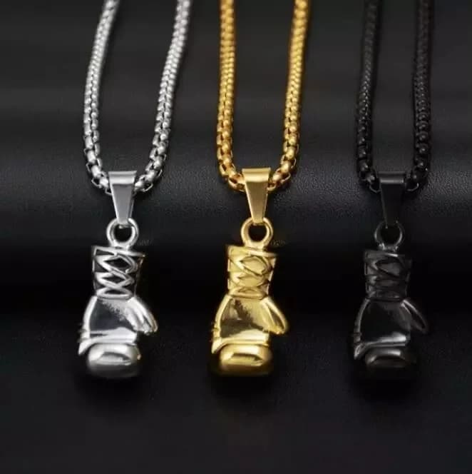Personality Pendant Powerful Men's Boxing Gloves Fitness Sports Accessories
