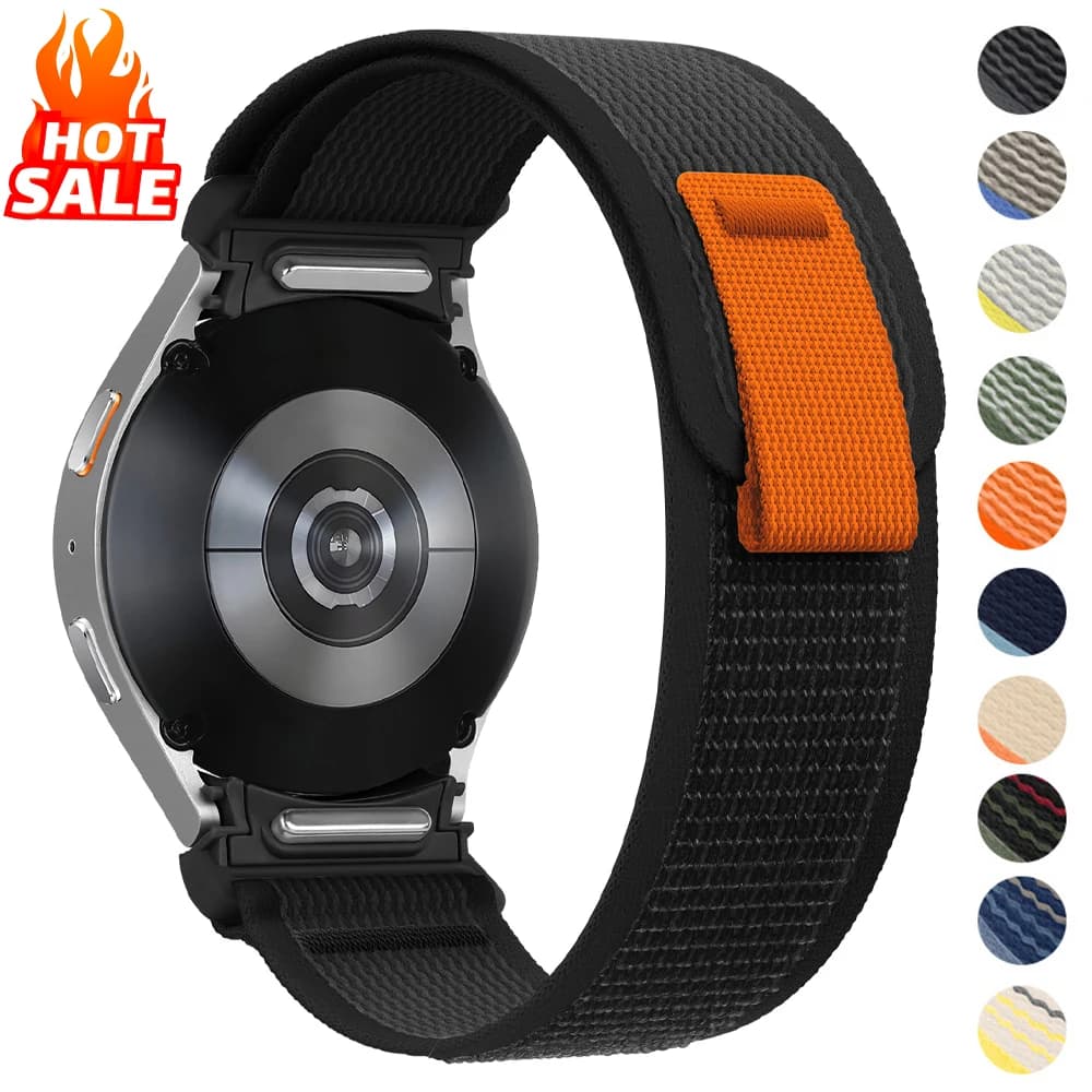 Trail loop bracelet for Samsung Galaxy watch 7 6 5 4 44mm 40mm/FE/5 Pro 45mm nylon watch6 classic strap 47mm 43mm