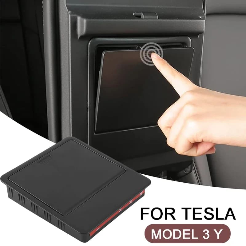 For Tesla Model 3 Y armrest hidden glove box Car Center Console Organizer secret compartment Storage for car accessories Tesla