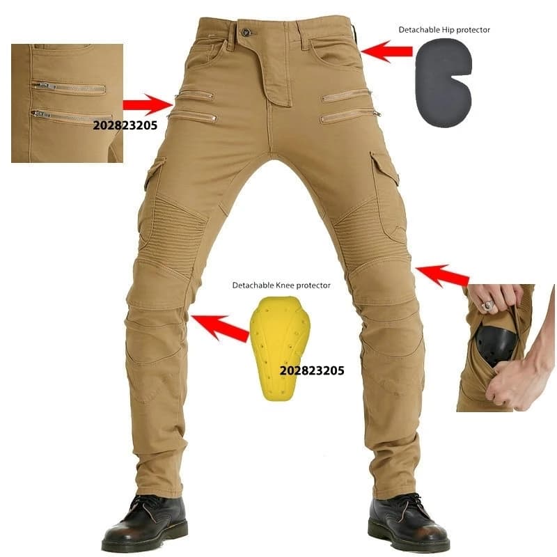 Jeans da moto da uomo Pantaloni da ciclismo da corsa su strada Pantaloni da motocross Pantaloni da equitazione per bici da cross