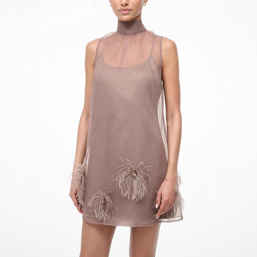 2026 Spring and Autumn New Lace-Up Sleeveless Dress Party Casual Zipper Women's Dress