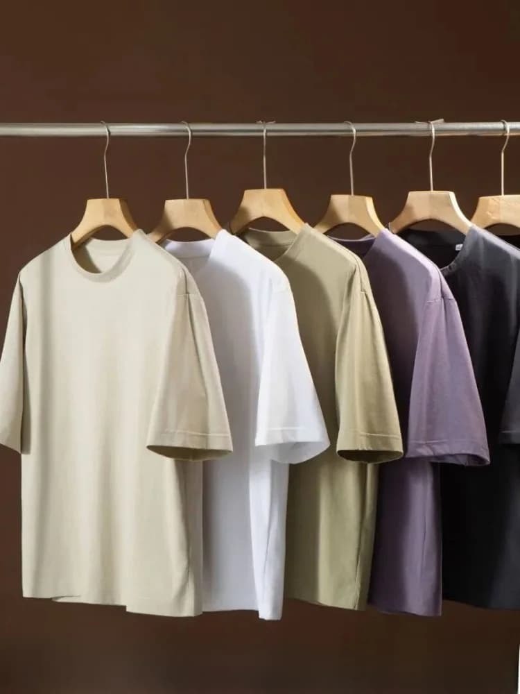 Cool Black Tech Basic Loose Fit Short Sleeve T-Shirt Unisex Comfortable Breathable Summer Casual Polyester Cotton Blend Tee