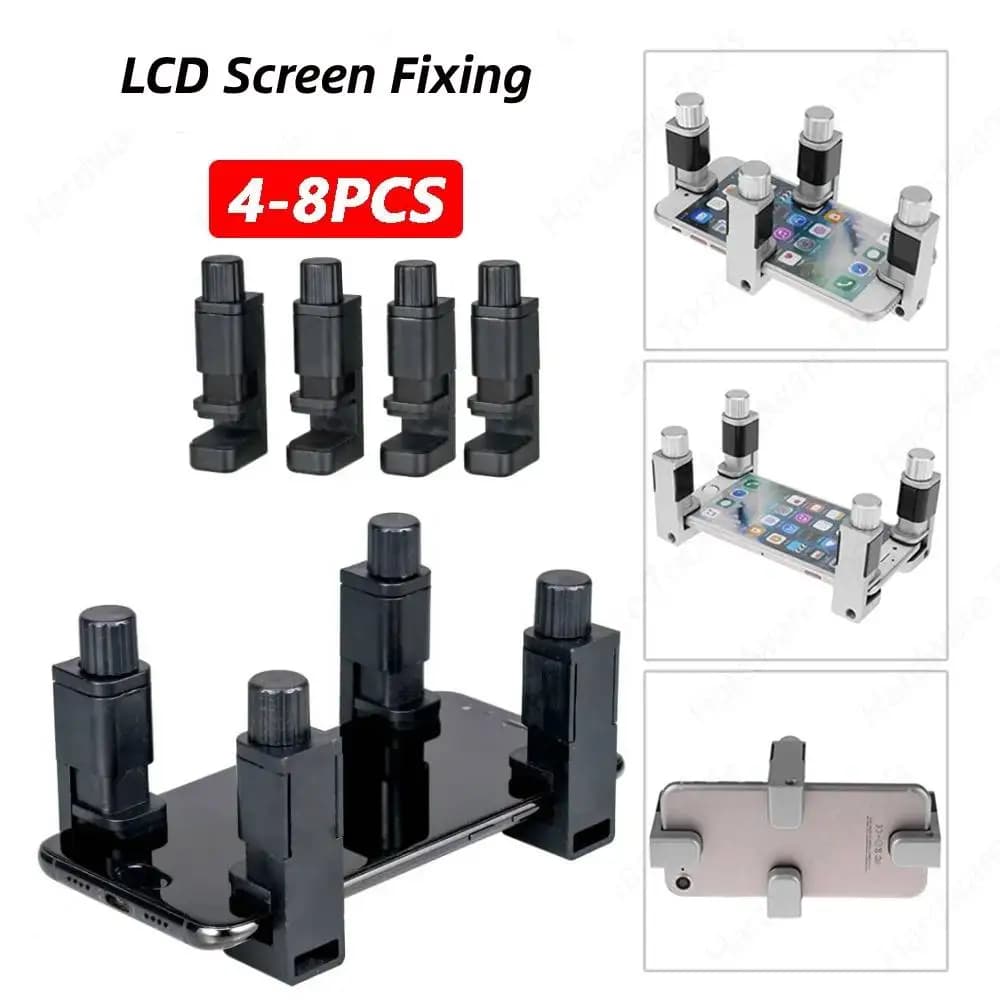 1/4/8PCS Supporto per morsetto per dispositivo universale Strumento di riparazione regolabile per telefono cellulare Display LCD Fissaggio dello schermo Strumento per tablet con clip di fissaggio