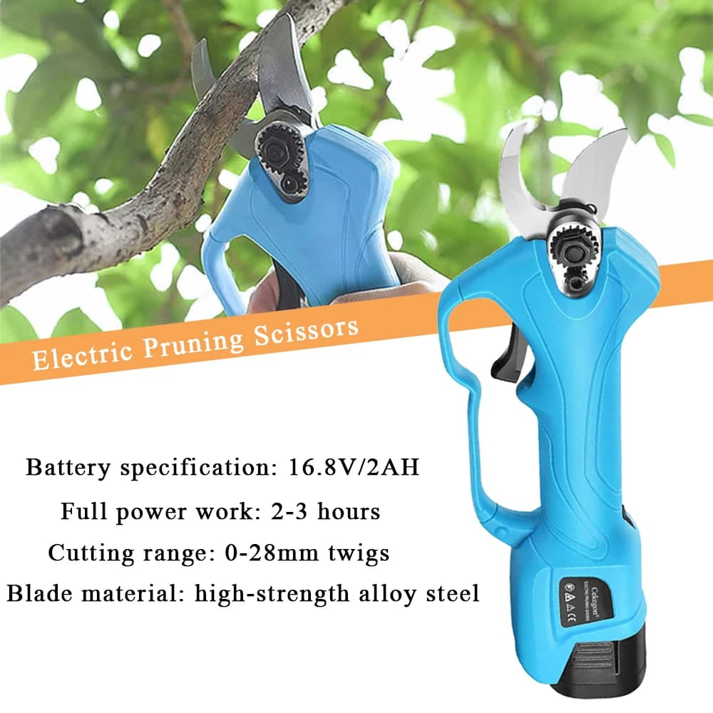 Potatura elettrica cesoie potatore massimo 2.5cm taglio diametro giardinaggio efficiente Trimmer forbici batteria ricaricabile SC-8603
